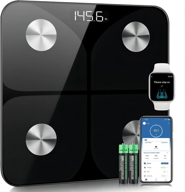 Body Fat Scales - Smart Digital Scale with BMI, Muscle Mass & Water Tracking