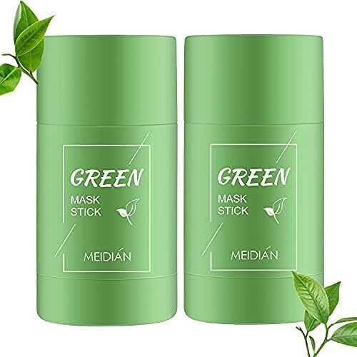 2 x Cleansing Green Tea Mask Clay Stick Oil Control Anti-Acne Whitening Mask