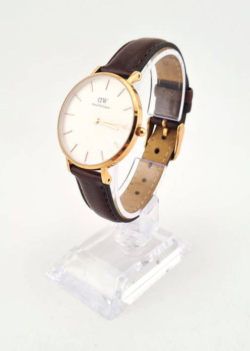 Daniel Wellington Classic Rose Gold / Leather Watch, Men's - *NEEDS BATTERY*