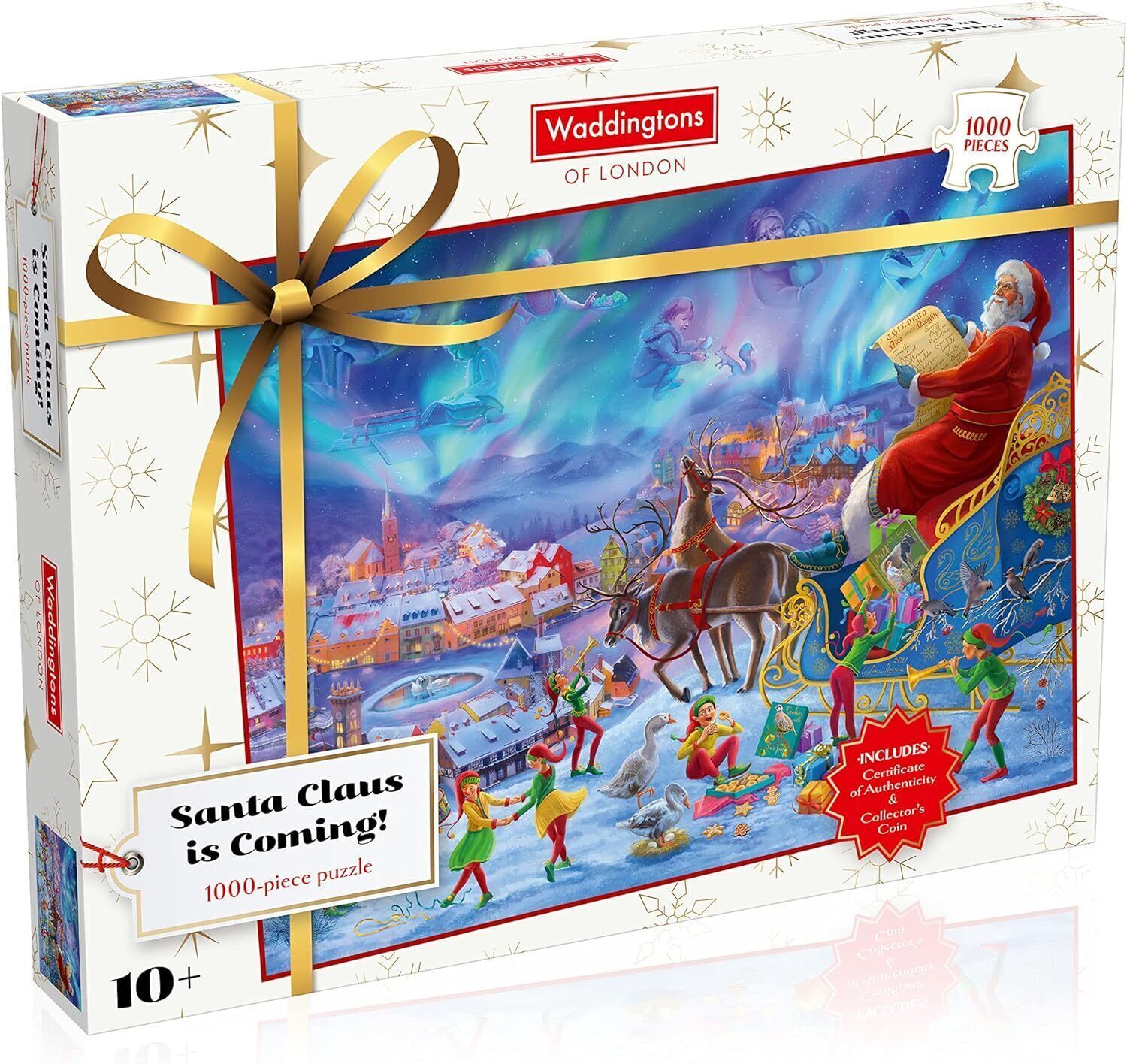 Winning Moves Waddingtons Christmas 1000-Piece Jigsaw Puzzle 2021 Edition