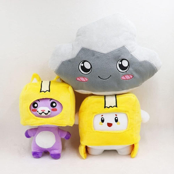 JULAN Foxy and Boxy Plush - Removable Anime Robot Stuffed Toy for Kids