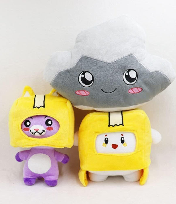 JULAN Foxy and Boxy Plush - Removable Anime Robot Stuffed Toy for Kids