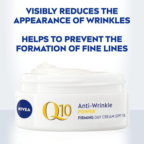 NIVEA Q10 Power Day Cream 50ml � Anti-Wrinkle & Firming SPF 15