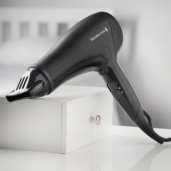 Remington D3010 Power Dry 2000W Hairdryer (Black, Ceramic Ionic)