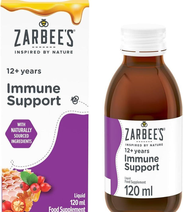 Zarbee's Age 12 Immune Support 120ml Honey Rosehip Vit C&D