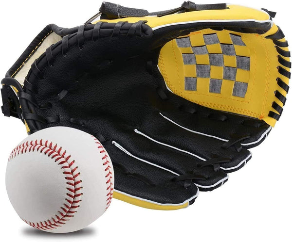 Wonninek Baseball Glove Soft Solid PU Leather Professional Mitt 11.5 Inch