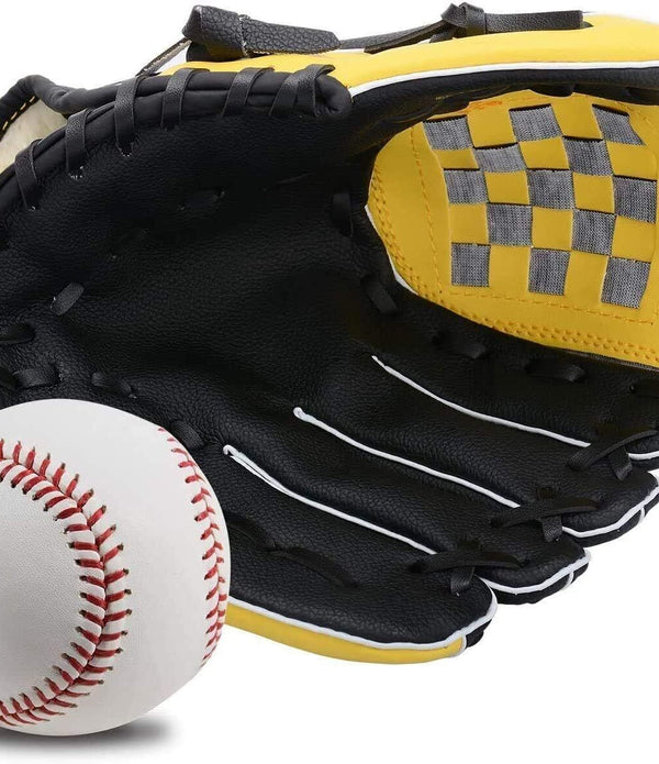 Wonninek Baseball Glove Soft Solid PU Leather Professional Mitt 11.5 Inch