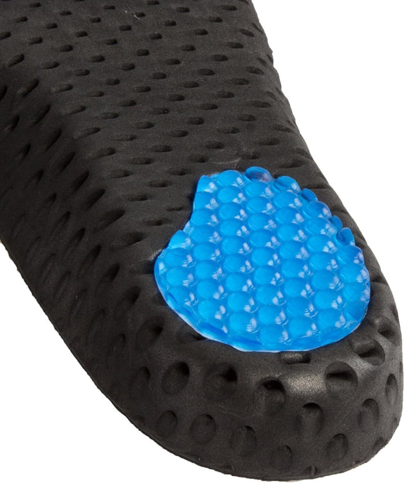 AIR Gel Orthotic Insoles for Plantar Fasciitis, Black, Size S 5-6.5