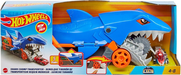 Hot Wheels City Shark Chomp Transporter - Vehicle Play Set, Action Packed Fun