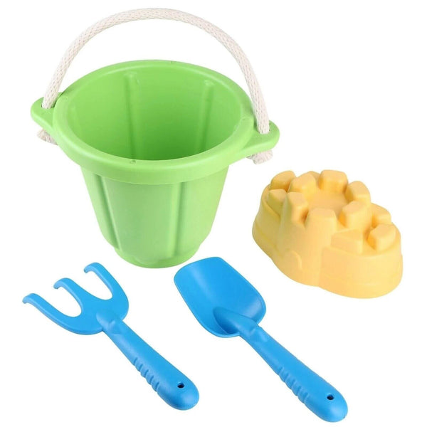 4pcs/set Kids Beach Sand Play Toys Bucket Shovel Pretend- Random Colours DMG BOX