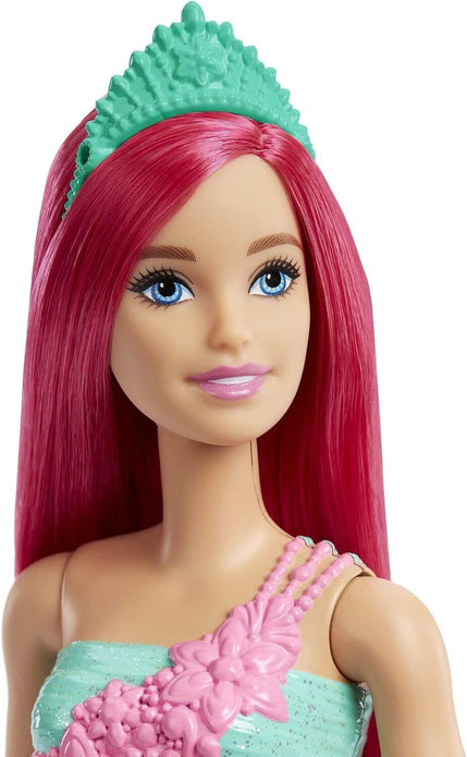 Barbie Dreamtopia Royal Fashion Doll Pink Hair, Elegant Design - DAMAGED BOX