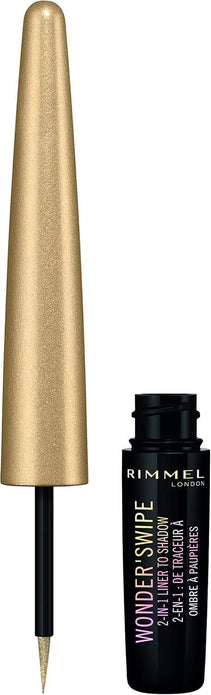 Rimmel Wonder Swipe 2-in-1 Glitter Eyeliner to Eyeshadow, Ballin', 1.7ml, 2 Pack