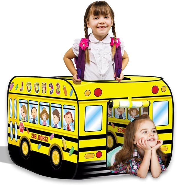 Xwin Sportseries Kids Pop Up Yellow School Bus Tent - Portable, Travel Play