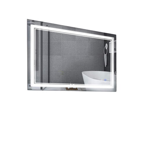 BBE LED Bathroom Mirror 81 x 61cm Wall-Mounted , Dimmable Light & Touch Button