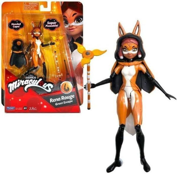 BANDAI Miraculous Rena Rouge Doll 12cm - Collectible Kids Toy P50404