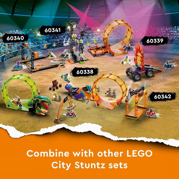 LEGO City Stuntz 60341 Knockdown Stunt Challenge Set
