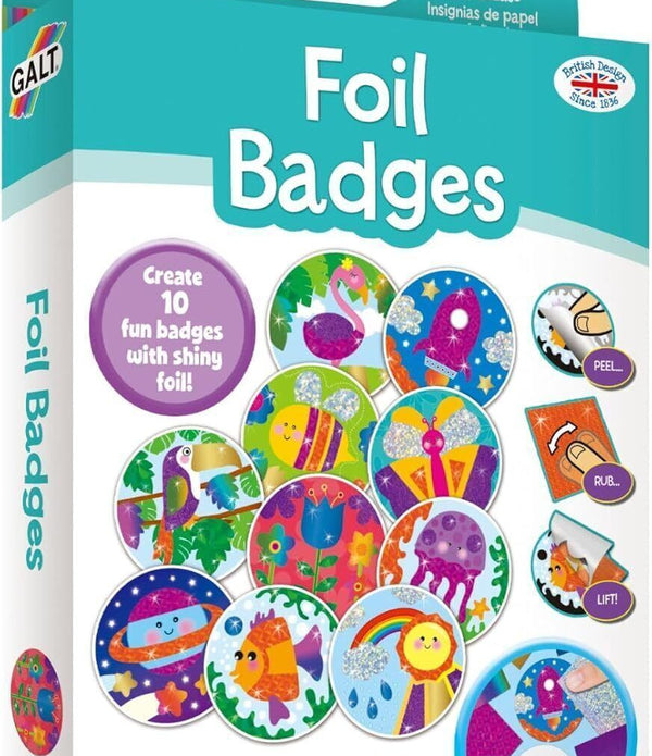 Galt Toys, Foil Badges - Creative Craft Kit for Kids, Children,  Ages 6 +