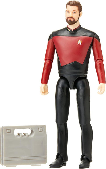 Star Tre k Universe Action Figure | 5 Inch Commander William Riker Collectible.