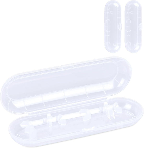 3PCS Plastic Toothbrush Case Travel Portable Brush Box Toothbrush Toothpaste