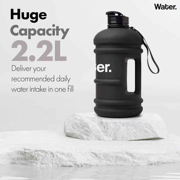 2.2L BPA-Free Water Bottle, Leak-Proof, Large Sports Container