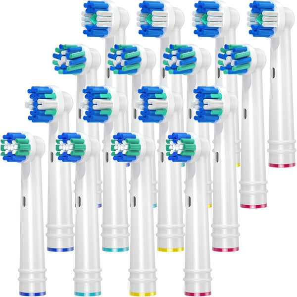 Replacement Brush Heads Compatible with Big Brand Toothbrush, 16Pcs Family Pack 