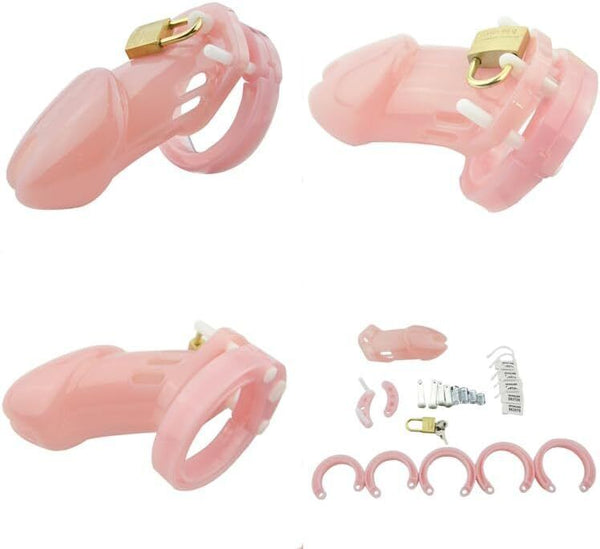  Male Pink Toy with Lock & Key 