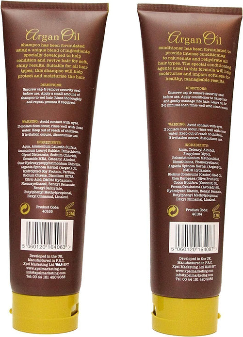 Argan Oil Shampoo & Conditioner Set Large 300ml Pack of 2