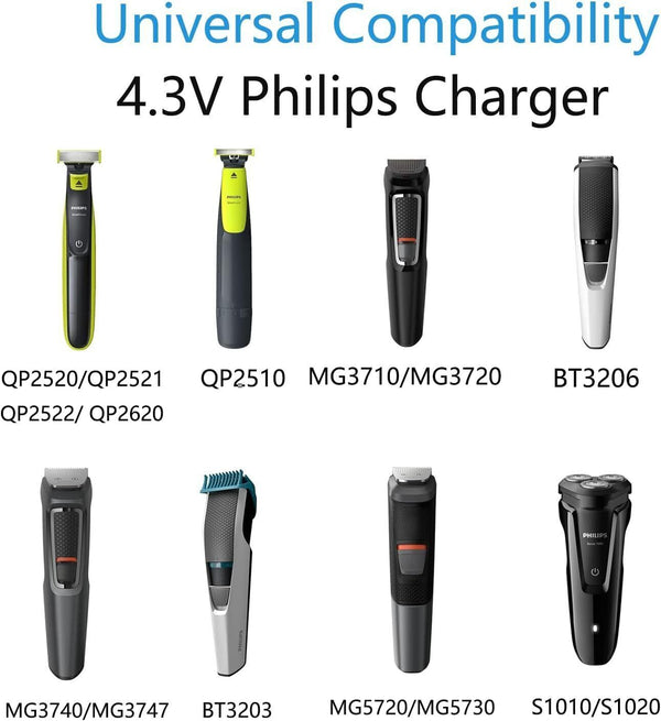 Philip s OneBlade Replacement Charger 4.3V Compatible with Multiple Models