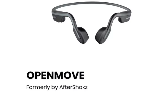 Shokz OpenMove Wireless Bone Conduction Running Headphones Grey