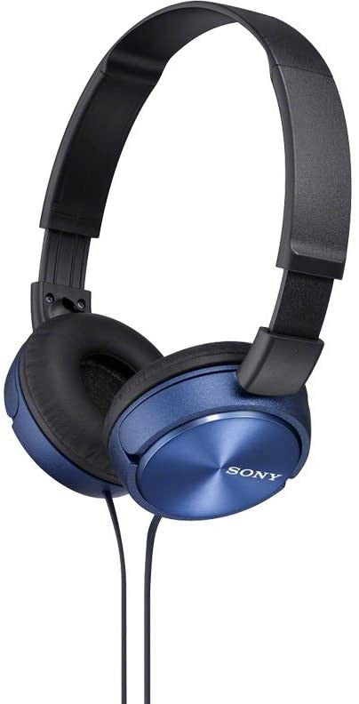 Sony Mdr-Zx310Apl Foldable Headphones With Mic And Control - Metallic Blue