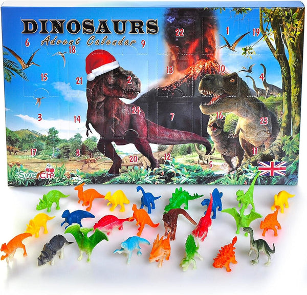 Advent Calendar Dinosaur Toys for Kids 24 Unique Style - a New Dinosaur Each Day