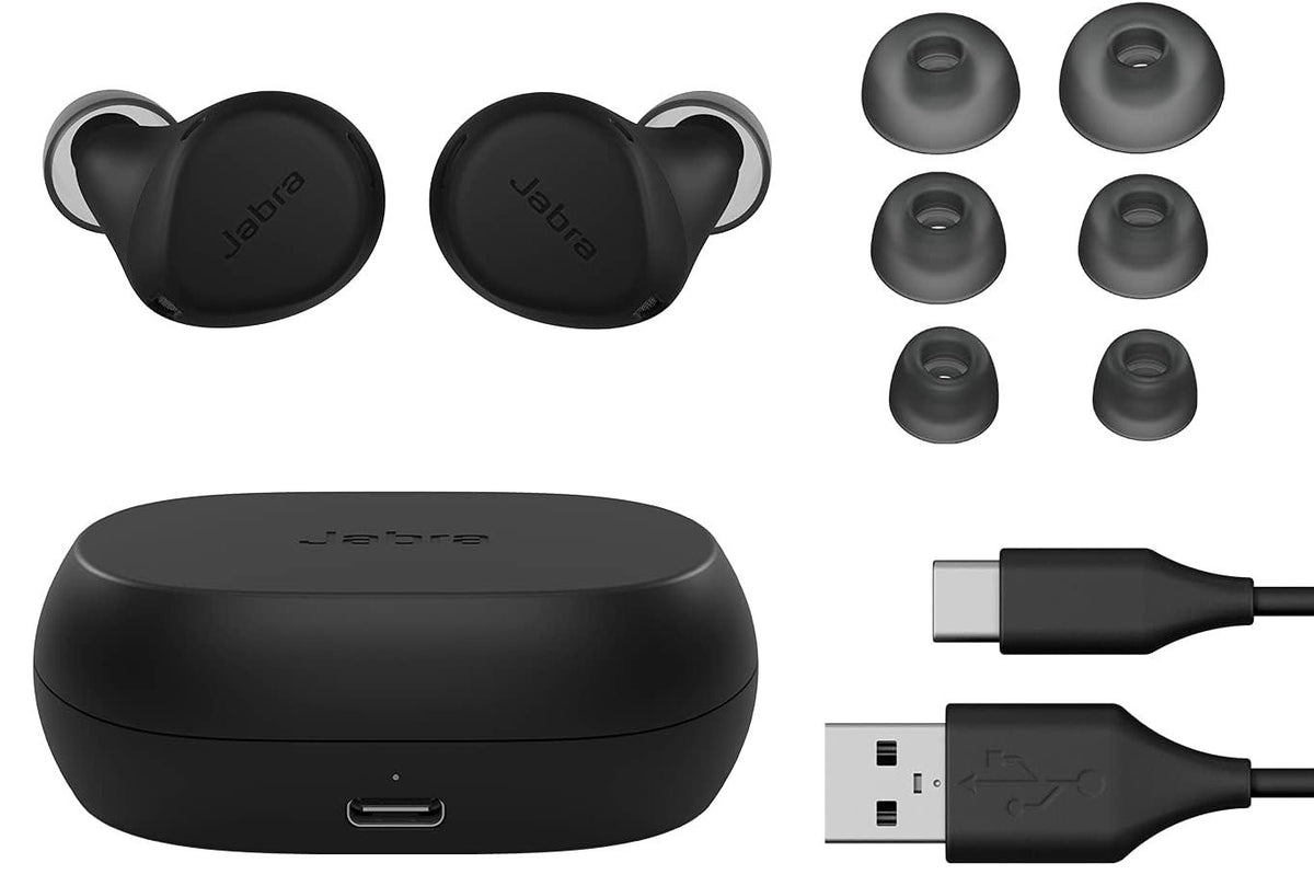 Jabra Elite 7 Active Bluetooth Earbuds - Wireless Noise-Cancelling - Black