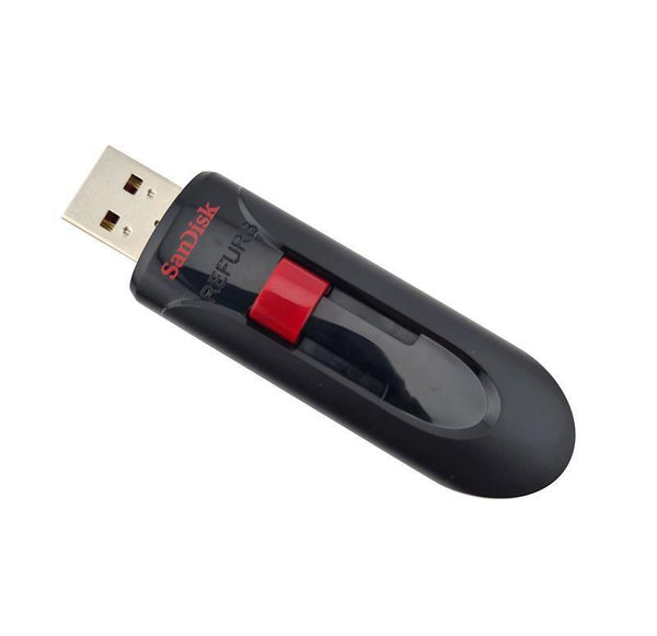 San Disk Cruzer Glide 16 GB USB Flash Drive USB 2.0 - Black