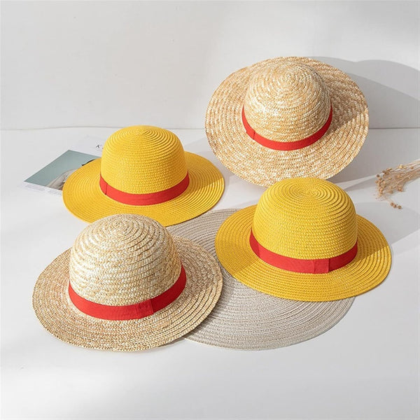 Women’s Yellow Straw Sun Hat – Summer Role Play, Sun Protection Hat