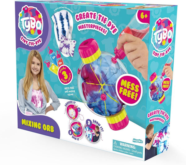 Tybo Tidy Tie-Dye Starter Mixing Orb Kit - DIY Craft Fun for Kids