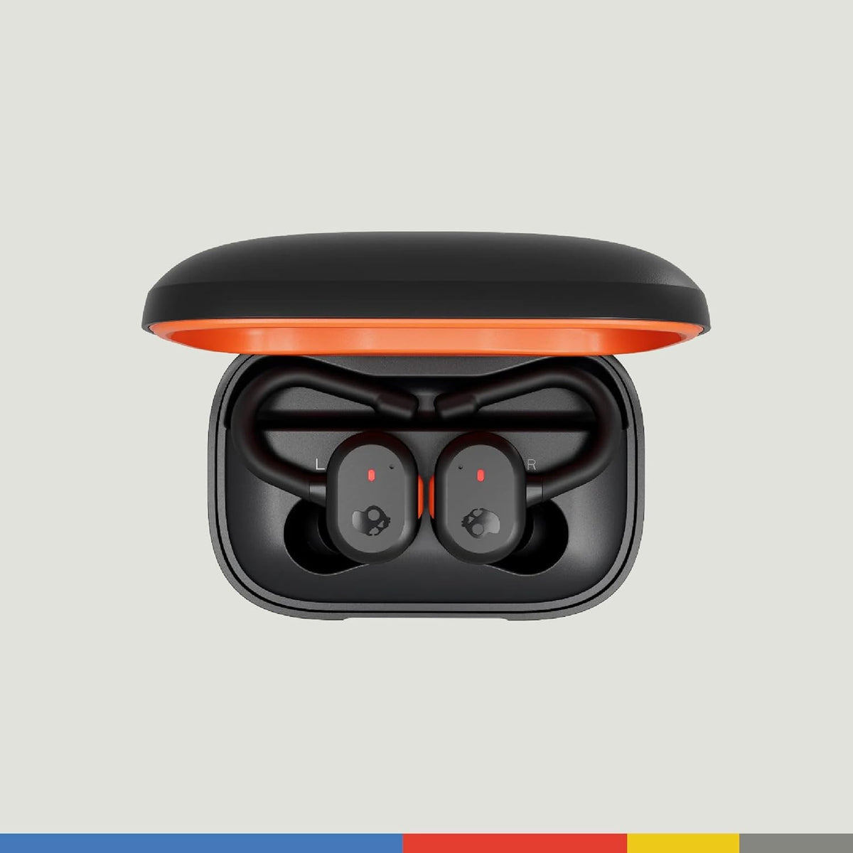 Skullcandy Push Active Wireless Bluetooth Sports Earbuds - True Black & Orange