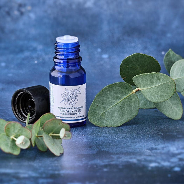 Rhoose Point Remedies Organic Eucalyptus Oil  Pure, Sinus Relief 10ml