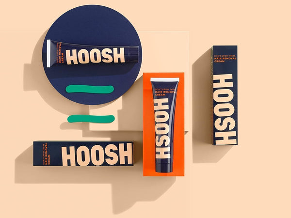 Hoosh Vegan Hair Removal Cream - Depilatory Cream for Men, 100ml