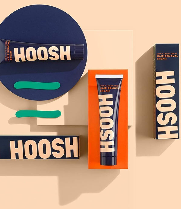 Hoosh Vegan Hair Removal Cream - Depilatory Cream for Men, 100ml