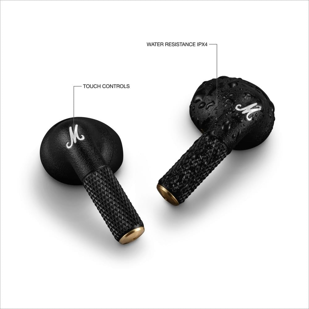 Marshall Minor IV Bluetooth Wireless Earphones, Ear buds - Black
