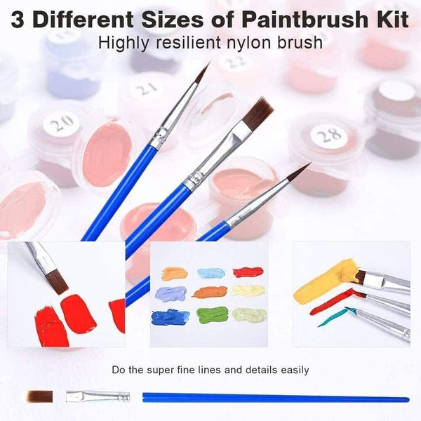 ICOOSTOR PAINT BY NUMBERS KIDS & ADULTS RUNNING HORSE DIY KIT