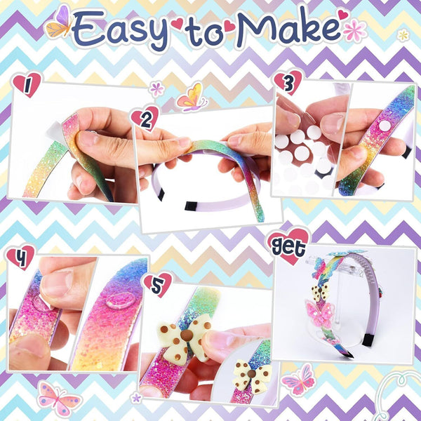 CITSKY Fashion Accessories Kit - DIY Hair Bands for Girls, Creative Craft Set