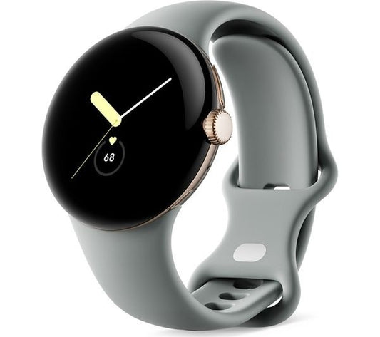 GOOGLE Pixel Watch 1 4G w/ Google Assistant - Champagne Gold, Hazel Strap GBZ4S
