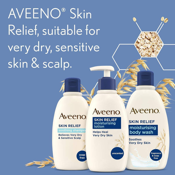 Aveeno Skin Relief Regime Bundle: Body Wash, Lotion & Shampoo (3 Count)