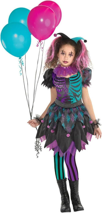 Amscan Haunted Harlequin Costume Age 12-14 Years Unique Halloween Outfit