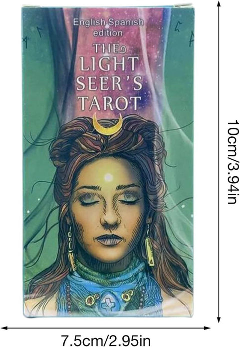 Yuechuxiao Light Seers Tarot Cards with Guide Book - Beginners Divination Deck