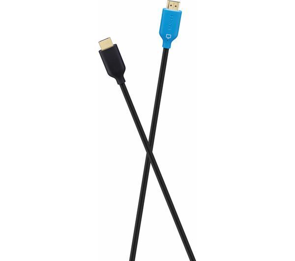 LOGIK HDMI Cable 10m (L10HDMI18) - Black & Blue, Gold Plated - EXCELLENT