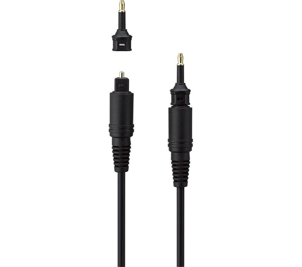 LOGIK L15DOC15 1.5m Digital Optical Cable, Tangle Free, Black EXCELLENT