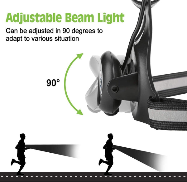 Rechargeable Waterproof Running Light 500LM Sports Light with 3 Modes