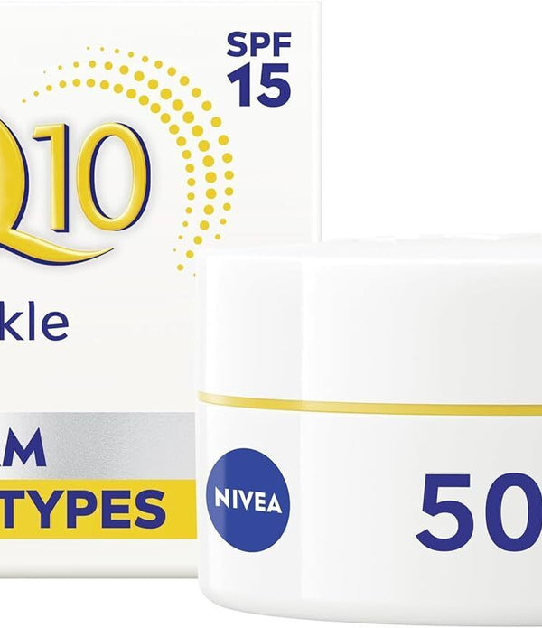 NIVEA Q10 Power Day Cream 50ml � Anti-Wrinkle & Firming SPF 15